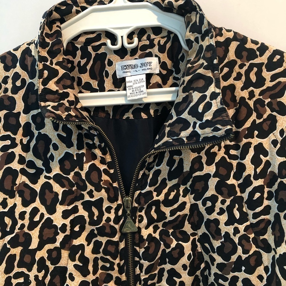 Euro Joy Animal Print Jacket Size L - Picture 4 of 12